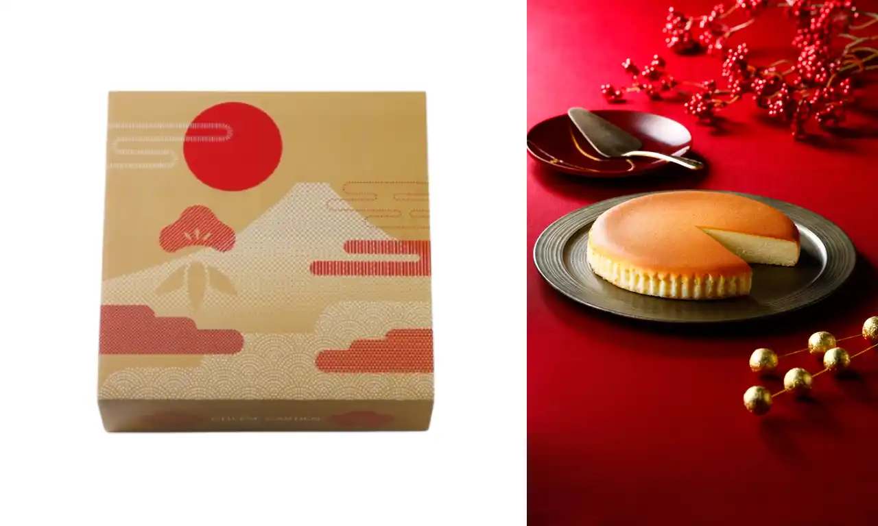 【株式会社庫や】 【チーズガーデン】年末年始を彩る縁起物が描かれた華やかな限定パッケージ　『「迎春」御用邸チーズケーキ』『「迎春」焼菓子5種詰め合わせ』発売