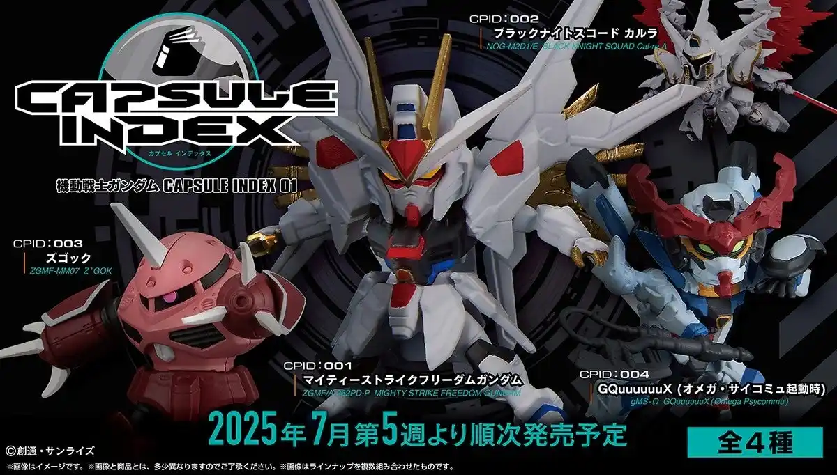 【株式会社バンダイ　ベンダー事業部】 ガシャポン(R)から、ガンダムの新フィギュアシリーズ「機動戦士ガンダム CAPSULE INDEX」登場！