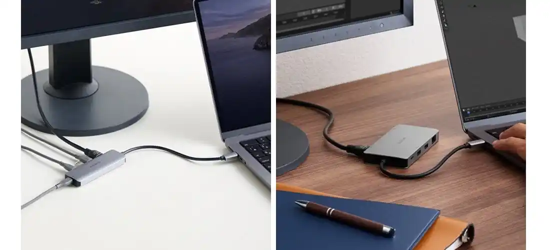 【エレコム株式会社】 薄型ノートパソコンの拡張性を一気にアップ！USB Type-Cポートひとつで接続機器を増やせるドッキングステーション2モデルを新発売