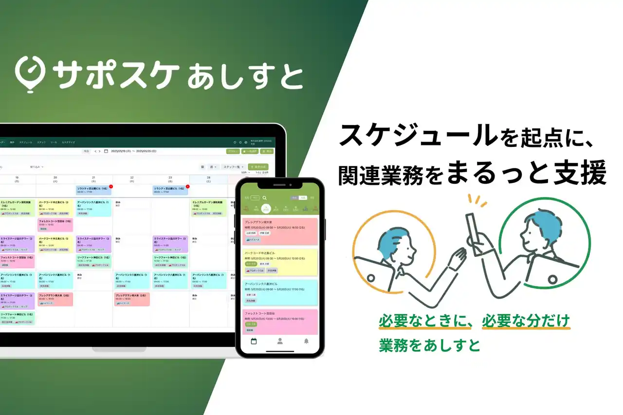 【Paintnote株式会社】 Paintnote、SaaSとBPOを融合したBPaaS新サービス「サポスケあしすと」を提供開始