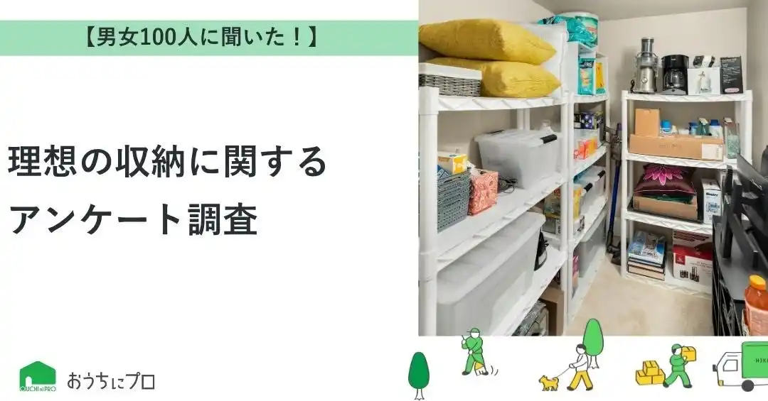 【株式会社ゼロアクセル】 【おうちにプロ】理想の収納に関するアンケート調査