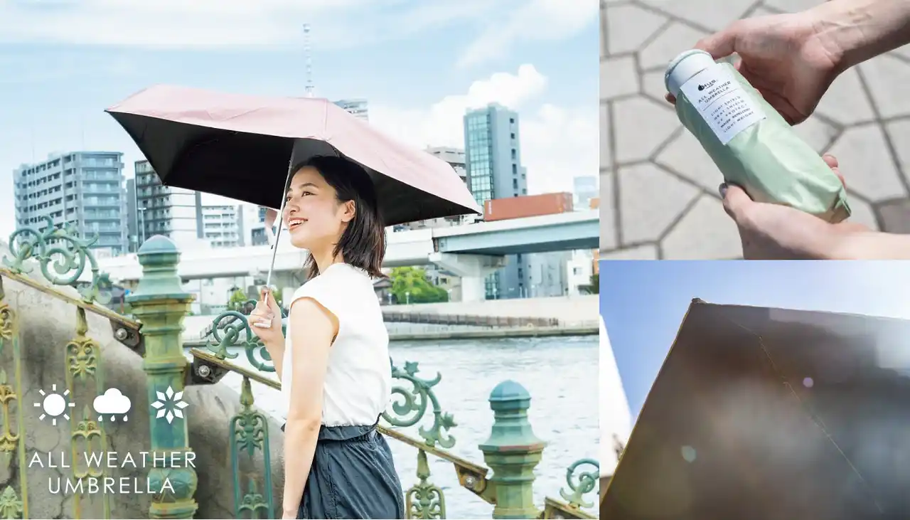 【株式会社ハイマウント】 強い日差しと突然の雨が気になる、これからの季節にマスト!「遮光率・UVカット率99.9%以上」「遮熱効果」を実現したHUS.の軽量晴雨兼用日傘