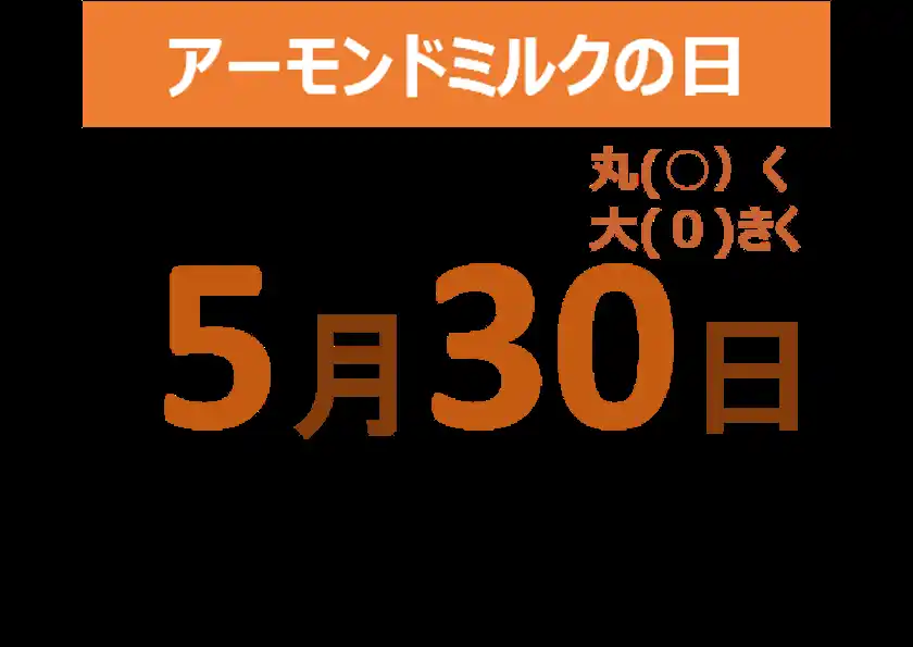 5月30日はアーモンドミルクの日