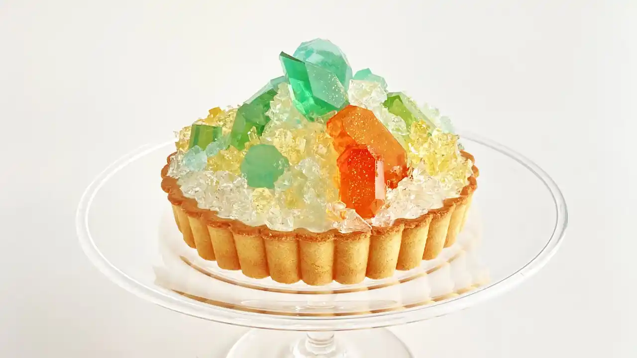 食べられる誕生石！8月の誕生石ペリドットをイメージしたアイスタルトを20台の限定販売