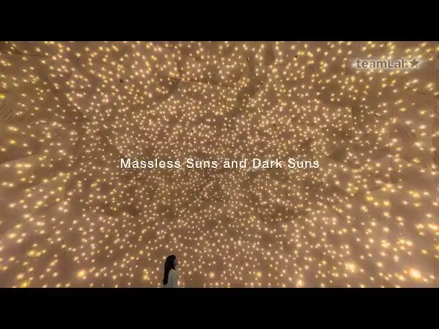 チームラボフェノメナ アブダビ、無数の光の球体が輝き連続していく作品が新たに公開。メガリス周辺の木々の根が空気中で育つ空間も公開され、作品体験が拡張。12月16日(火) から。