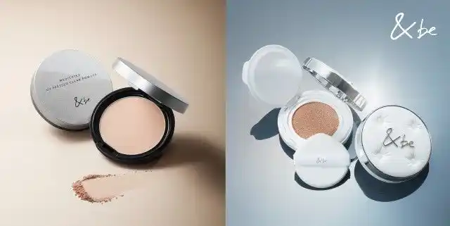 ＜＆be（アンドビー）＞肌に透明感※を宿す薬用UVプレストパウダーと“生ツヤ肌”を叶えるグロウタイプのクッションファンデーションが新登場！