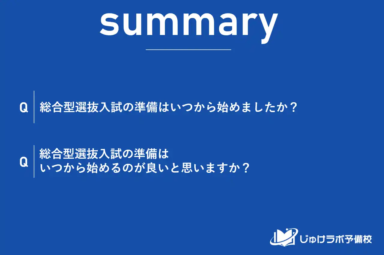 【じゅけラボ予備校】 【総合型選抜の“後悔”調査】半数以上が「高2までの準備」を理想とするも、現実は高3から。受験生の理想と現実に深刻なギャップ。