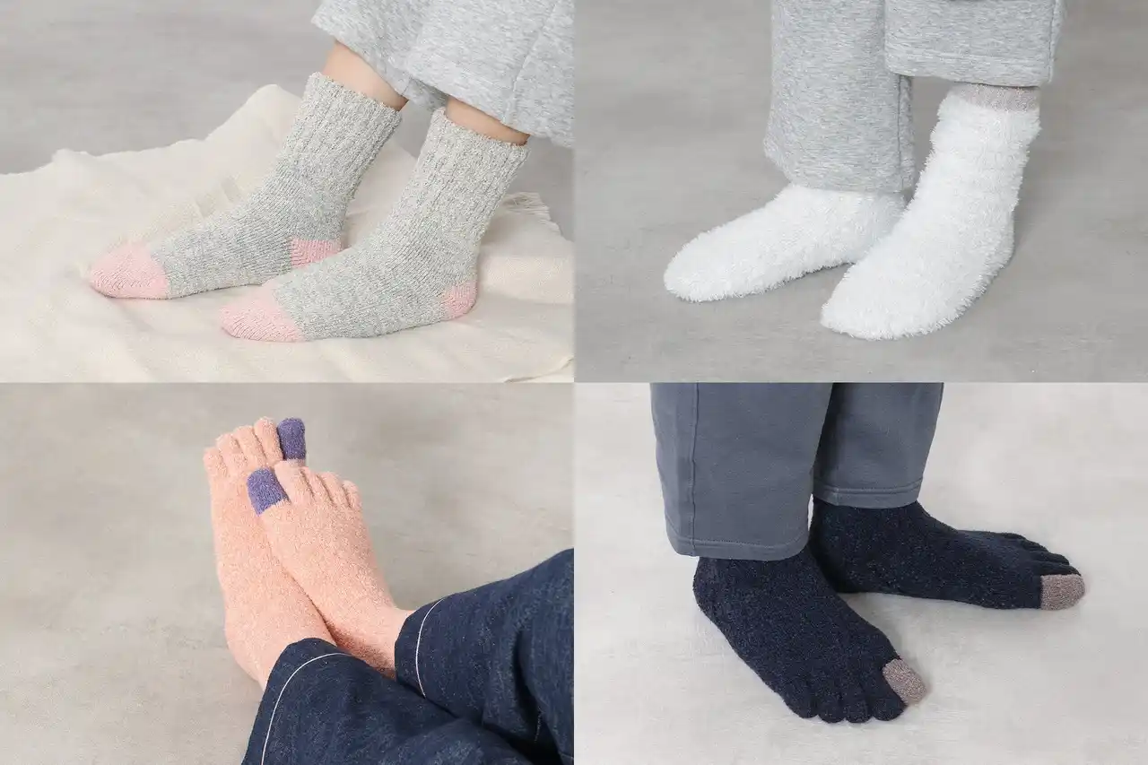 急激に気温が下がり、“足元の冷え”が気になる方におすすめ KEYUCA(ケユカ)の「“ふわもこ”あったかルームソックス」が登場