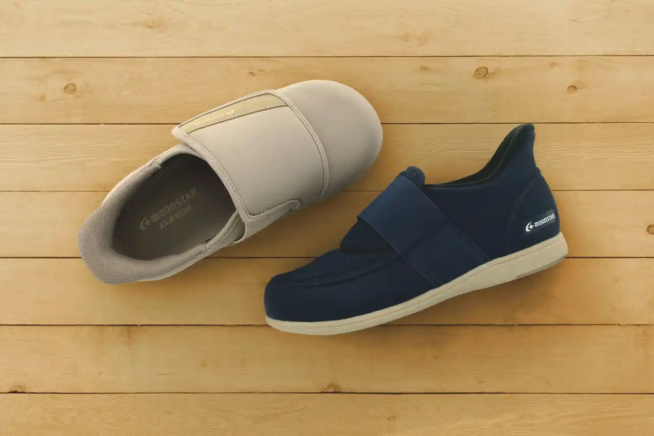 ムーンスターのウェルネスシューズ「PASTEL」より 室内履きにぴったり！履きやすく履かせやすいハンズフリータイプ新発売