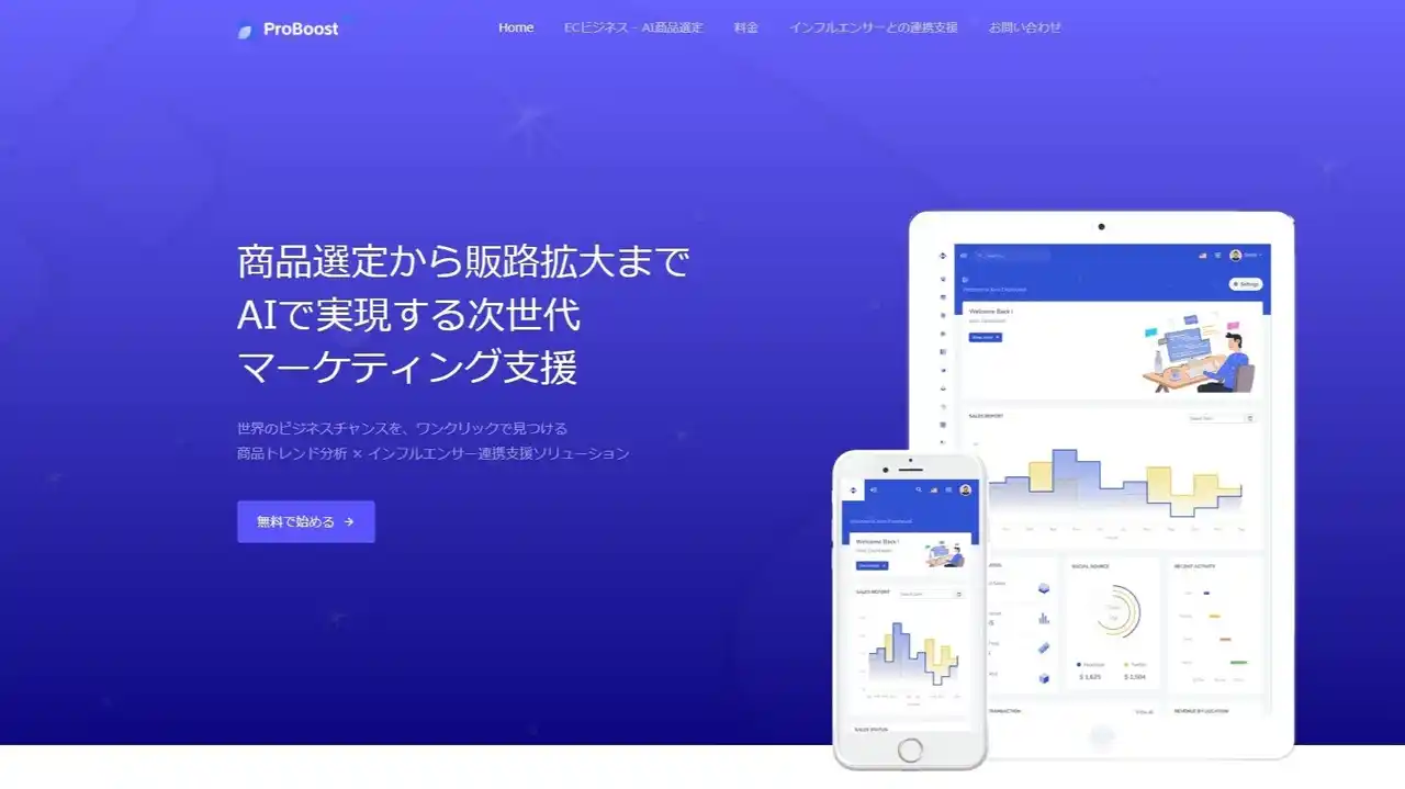AIが商品戦略と販路拡大を革新する──RobinX株式会社、日本市場向け次世代ECソリューション「Proboost.AI」の提供開始