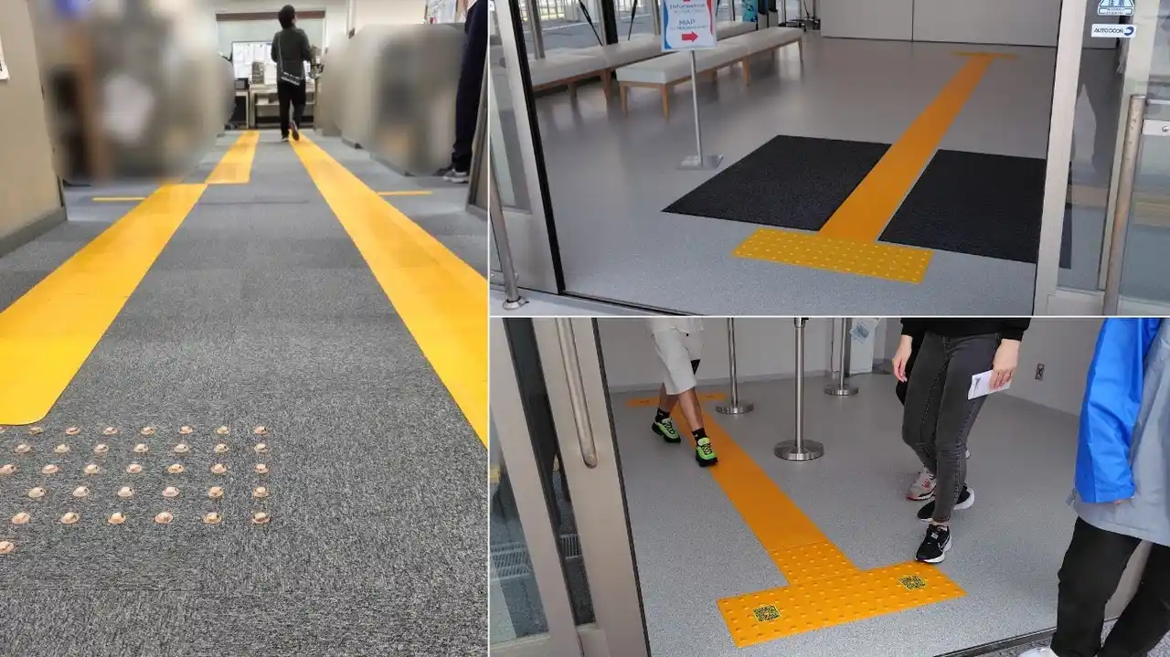 “万博レガシー”を次世代へ。錦城護謨、大阪府立視覚支援学校2校へ歩行支援マットを寄贈・設置