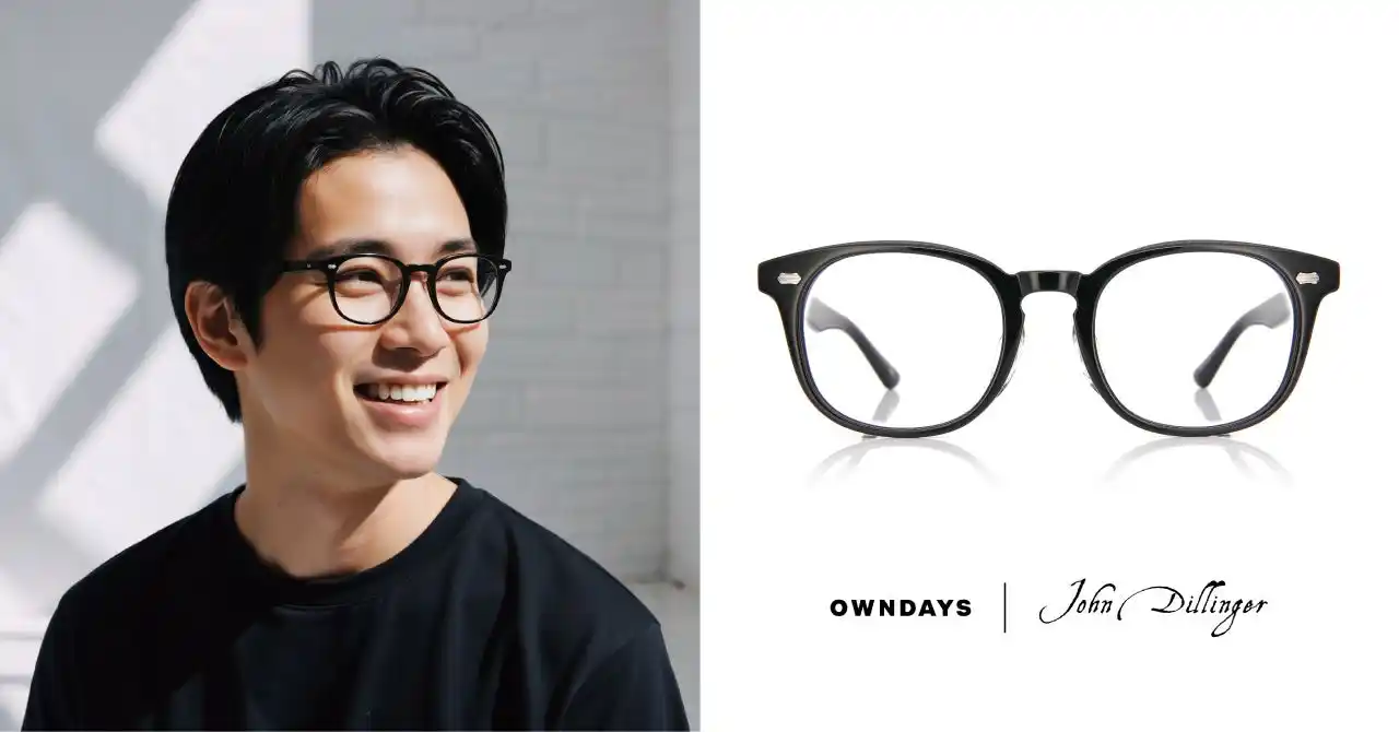 【OWNDAYS｜オンデーズ】どんな骨格にも似合うウェリントン型がブランド史上最長の3年連続1位※を記録！大人気のJohn Dillingerに新たな定番ラインとなる新作が登場