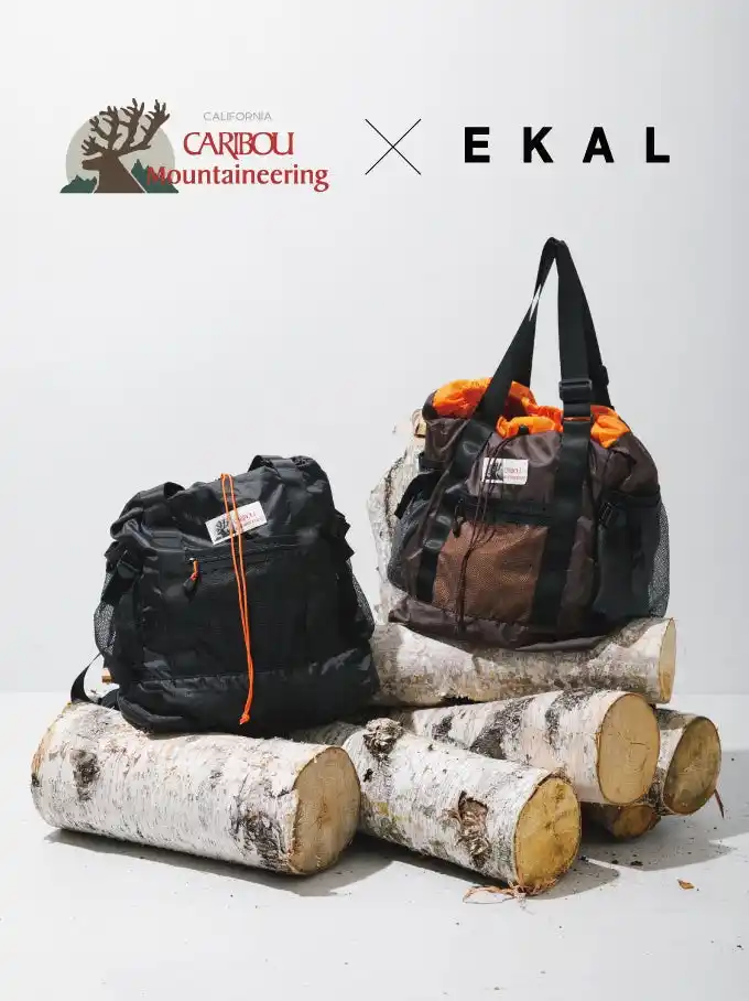 【（株）アーバンリサーチ】 CARIBOU Mountaineering × EKAL 別注 L. WEIGHT PACK TOTE