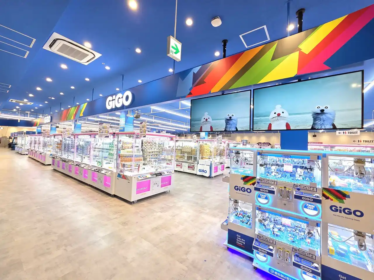 「獲れる！体験を、多くの人に」をコンセプトに、クレーンゲームコーナーを一新。キッズマーケットも導入した、3世代で楽しめる「GiGOイオン仙台中山」