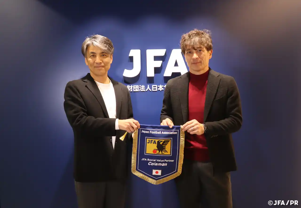 【ニューウェルブランズ・ジャパン合同会社 コールマン事業部】 コールマンとJFAがJFAソーシャルバリューパートナー契約を締結