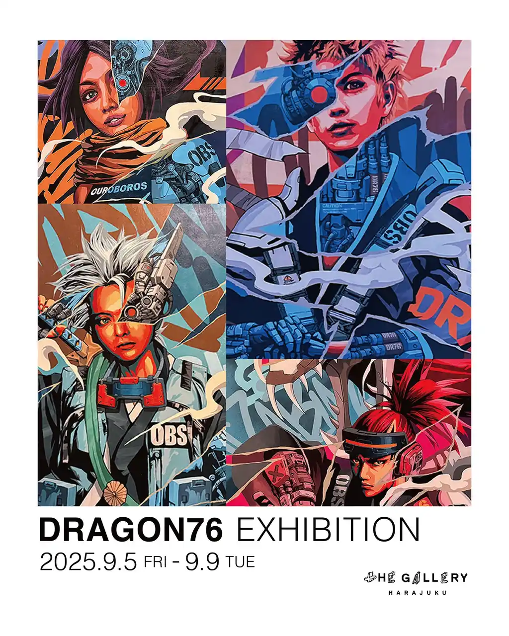 【株式会社HALL OF FAME】 ニューヨークを拠点に世界で活躍するアーティスト「DRAGON76」の個展がtHE GALLERY HARAJUKUにて開催!