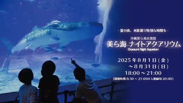 【一般財団法人　沖縄美ら島財団】 【沖縄美ら海水族館】幻想的な夜の水族館で特別な時間を”美ら海ナイトアクアリウム”開催決定！