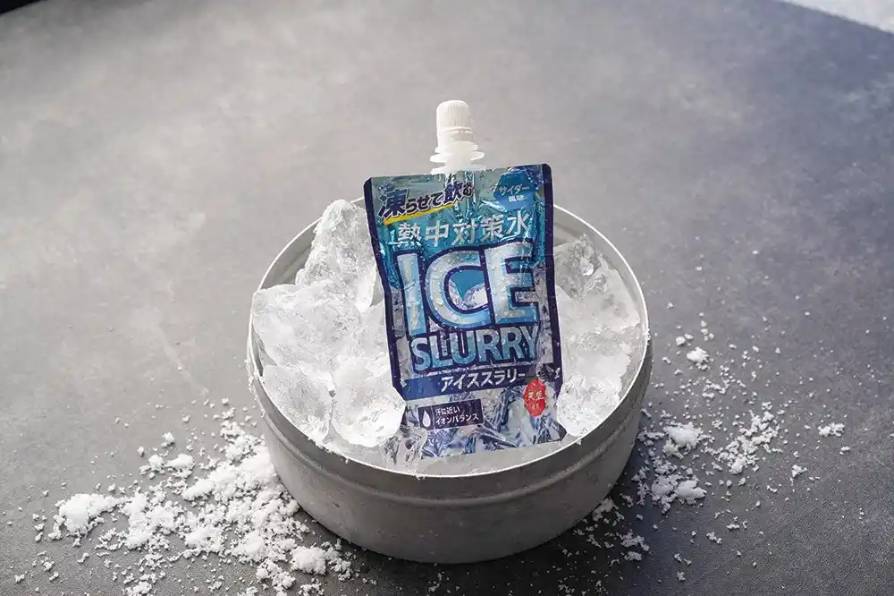 【赤穂化成株式会社】 体の中から冷やす　凍らせて飲む「熱中対策水アイススラリー サイダー」発売