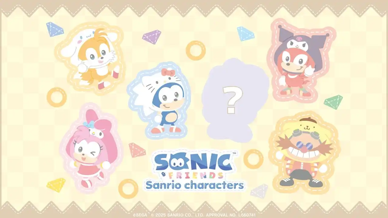 【株式会社セガ】 『SONIC & FRIENDS』とサンリオキャラクターズのコラボ「ナックルズ」×「クロミ」、「Dr.エッグマン」×「ポムポムプリン」のイラスト公開