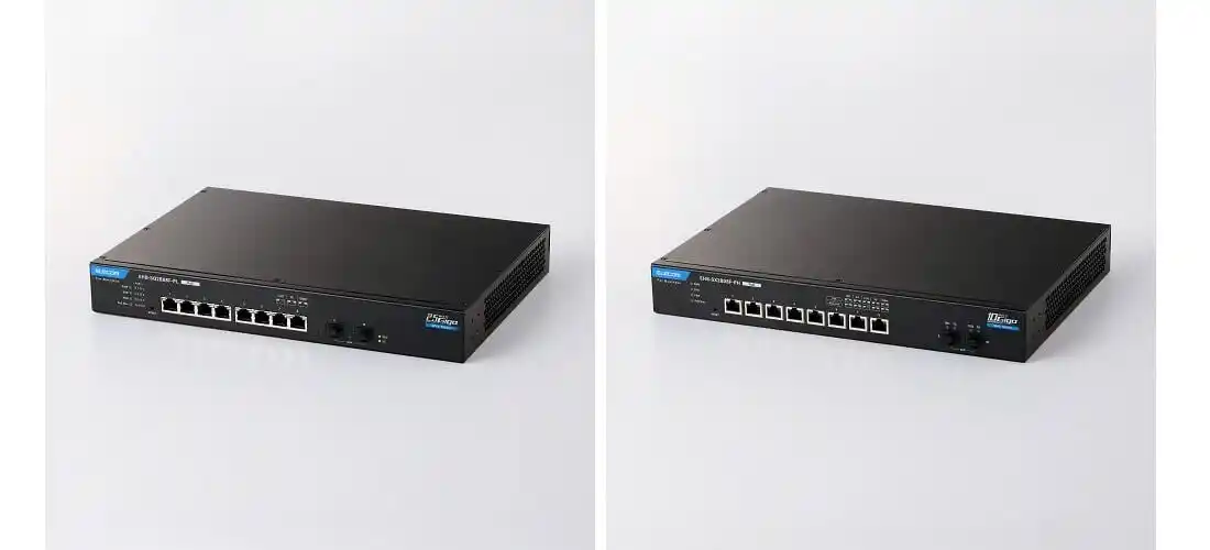【エレコム株式会社】 マルチギガでネットワークの高速化をサポート！全8ポートがPoE給電対応の10Gと2.5Gの2モデル、レイヤー2マルチギガPoE Webスマートスイッチを新発売