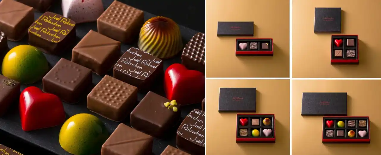 【株式会社フォーシーズ】 ラ ブティック ドゥ ジョエル・ロブション 丸の内店　ショコラの通年販売を開始　素材の持ち味を存分に味わえるショコラを専用ショーケースで販売