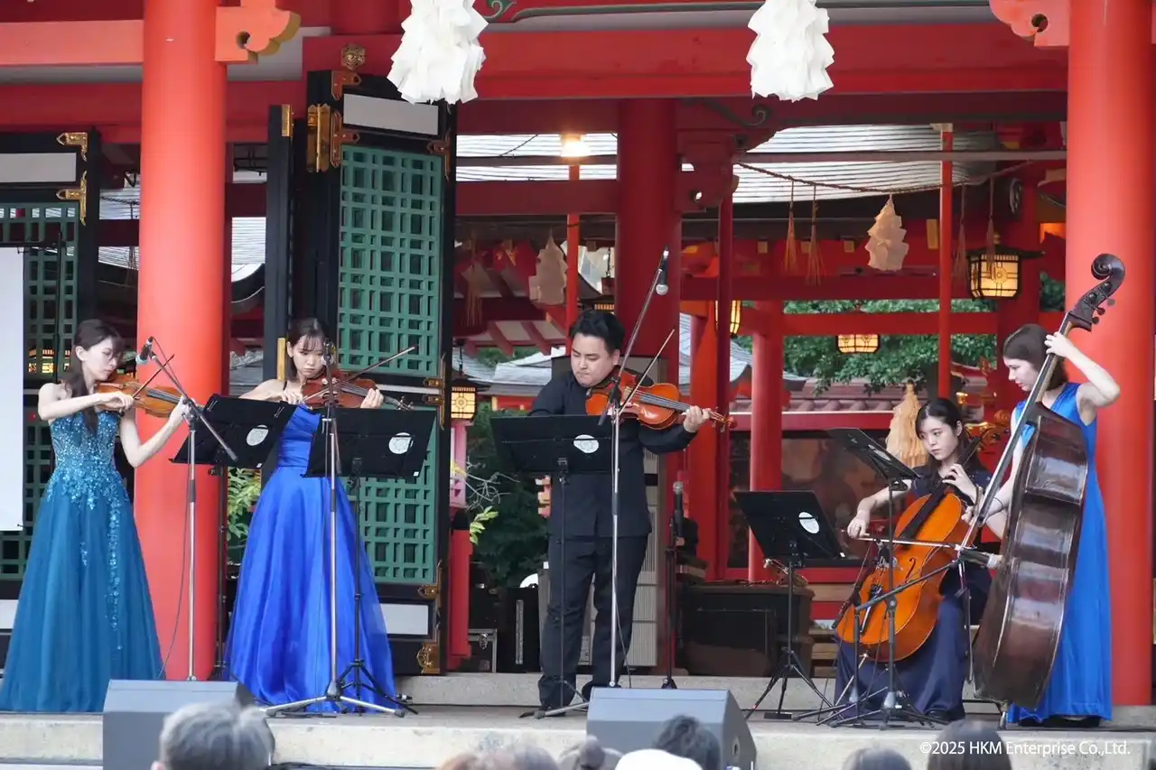 【早駒運輸株式会社】 8月1日(金）~3日（日）三宮の夏を彩る風物詩・生田神社「大海夏祭 」開催！オープニングは弦楽オーケストラ・スーパーストリングスコーベが弦楽5重奏で開会に華を添える