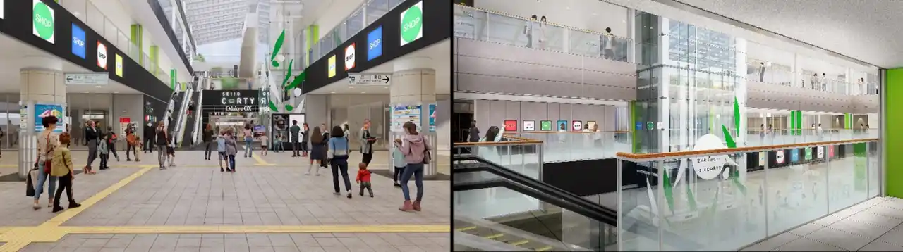 【株式会社小田急ＳＣディベロップメント】 成城学園前駅直結の商業施設「成城コルティ」が開業以来初リニューアル！第１弾 9月25日(木) から順次、2階にカルディコーヒーファーム・JINSの新規オープンと既存店舗改装