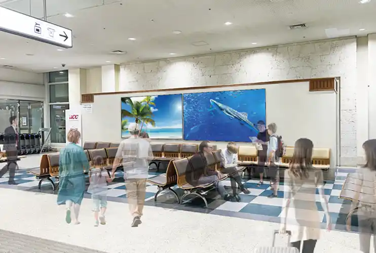 那覇空港に大型デジタルサイネージ広告を新設｜株式会社okicom
