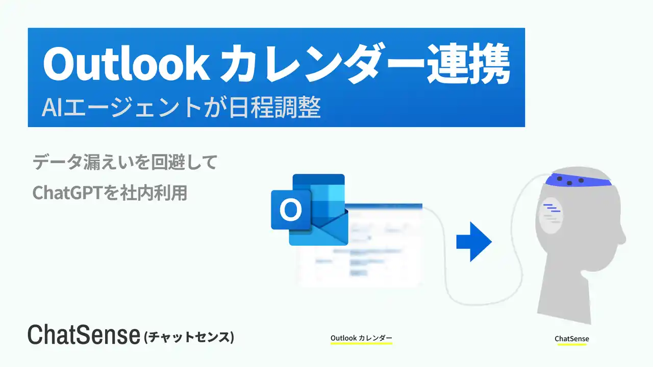 【株式会社ナレッジセンス】 AIエージェントが「日程調整」する時代へ。法人向けAI「ChatSense」が「Outlook カレンダー」連携機能をリリース予定