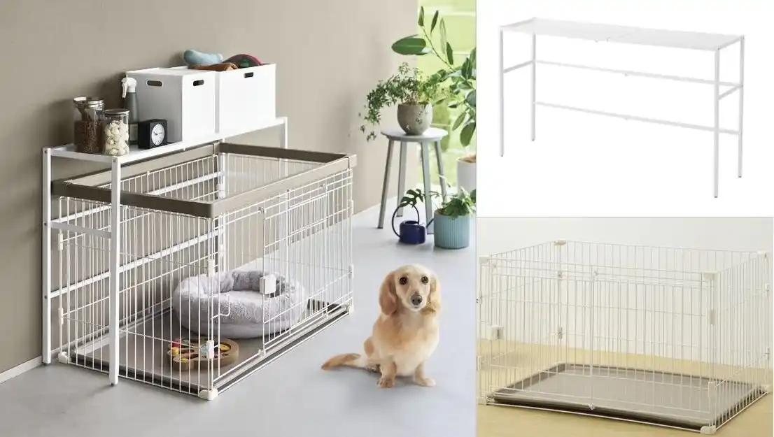 【ニトリ】ペットのケージ上のデッドスペースを有効活用！「ケージ周り収納シリーズ」を新発売