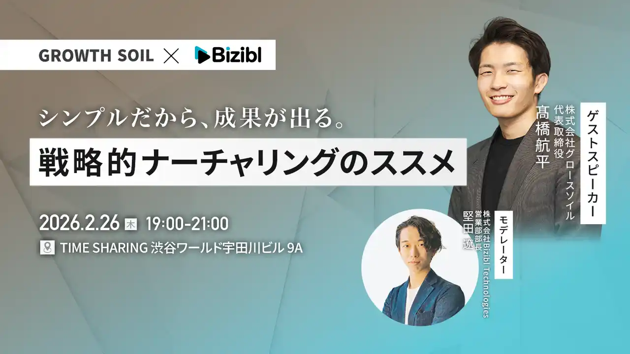 【株式会社Bizibl Technologies】 シンプルだから、成果が出る。戦略的ナーチャリングのススメ