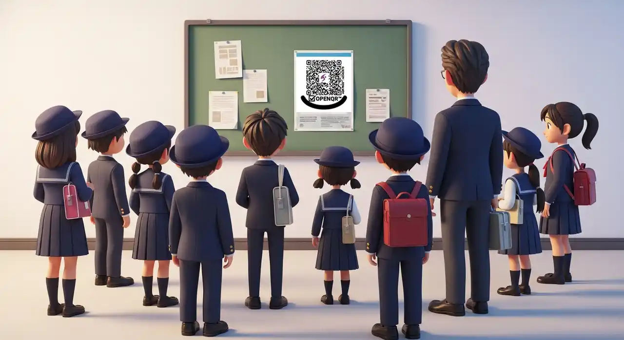【ZeroBankX】 世界初、OPENQR(TM)が小学校で実務運用開始 ─ 就実小学校で、教育関係者ら約80名が参加