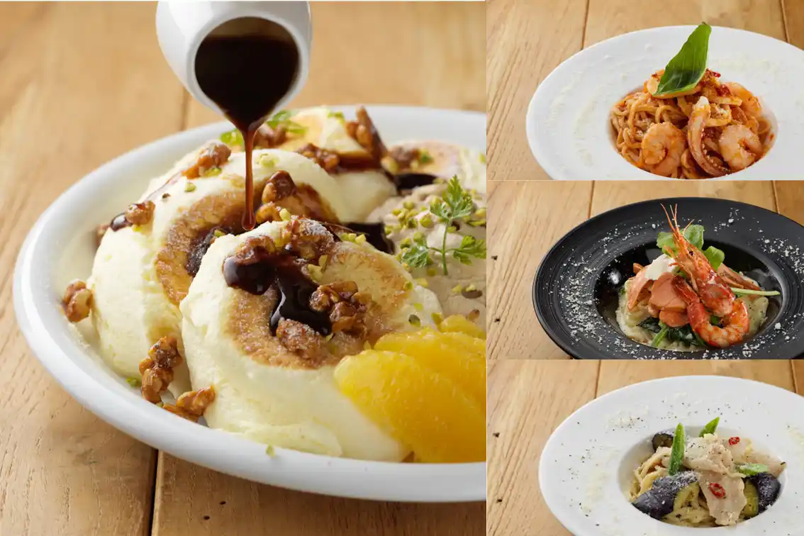 【株式会社ケイシイシイ】 【ドレモルタオ】9月新作メニュー公開！大人気のパンケーキ「カフェオレ」フレーバーや、こだわりの素材をふんだんに使用したパスタをご用意。