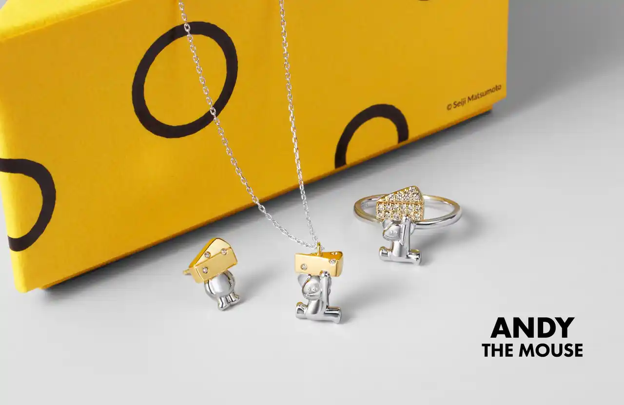 【株式会社エフ・ディ・シィ・プロダクツ】 遊び心を、日常のきらめきに「ANDY THE MOUSE」コラボジュエリーがCanal４℃から登場