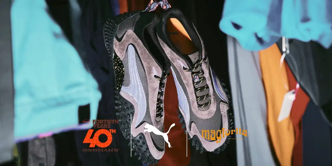 【株式会社オッシュマンズ・ジャパン】 Magforlia 山田氏とコラボしたオッシュマンズ40周年記念モデル PUMA「Mostro XC “Oshman’s 40th”」2025年11月15日(土)発売