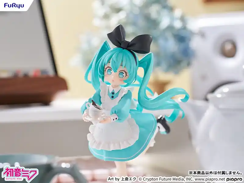 【大網株式会社】 「初音ミク 不思議の国ver.」フィギュアが登場。イラストレーター・上倉エク氏描き下ろしの、おとぎ話をテーマにした3体目。