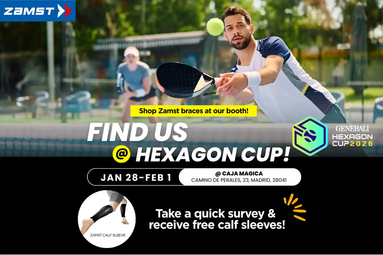 ザムスト、パデル界のトップアスリートが集う国際大会「HEXAGON CUP（ヘキサゴンカップ）」へ特設ブース出展｜日本シグマックス株式会社