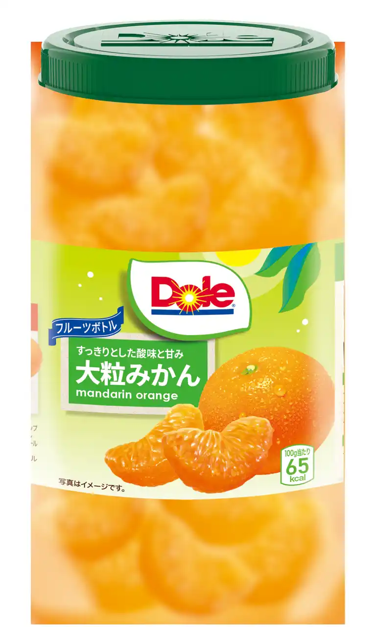 【株式会社ドール】 “フルーツでスマイルを。”のDole　こだわり果実のフルーツボトルに、新ラインナップ登場！　Dole 『フルーツボトル 大粒みかん』12月8日（月）より新発売