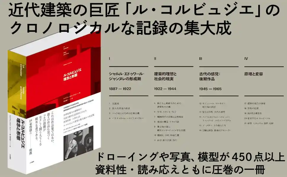 【株式会社　大和書房】 近代建築の巨匠「ル・コルビュジエ」のクロノロジカルな記録の集大成！『ル・コルビュジエ　理念と形態』発売（12/17）。