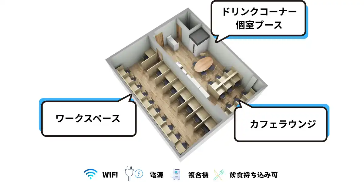 【株式会社ARIA】 大人のための会員制勉強スペース「勉強カフェ」瓢箪山駅徒歩3分の好立地に2025/8/11グランドオープン!