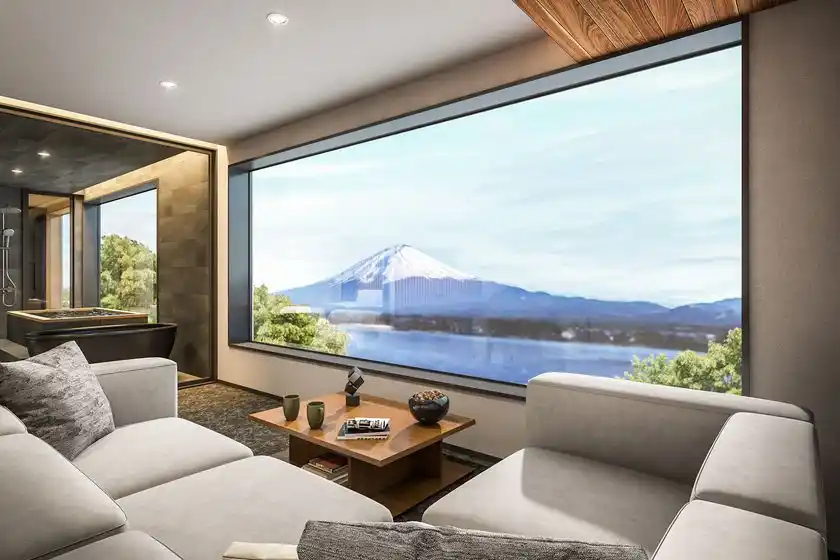 【2026年オープン】1日5組限定。富士山と河口湖を目の前に臨むプライベートリゾート QUUGA