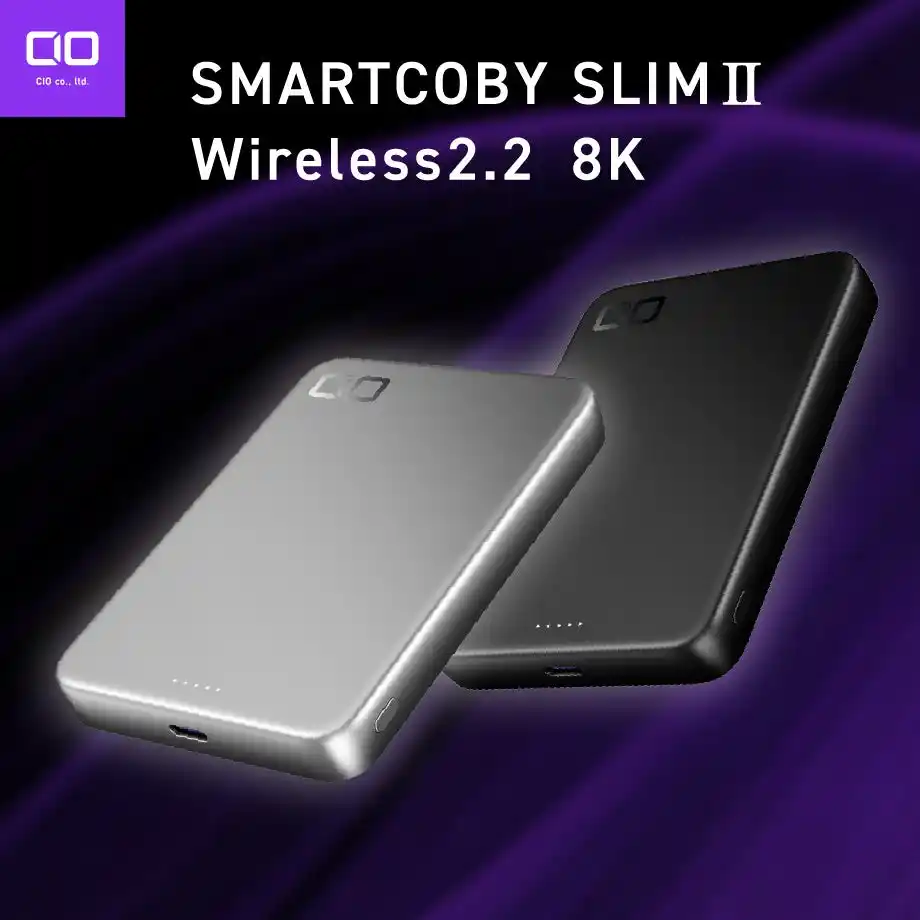 【株式会社CIO】Qi2.2で最大25Wワイヤレス充電、8000mAhのモバイルバッテリー「SMARTCOBY SLIMII Wireless2.2 8K」を販売開始
