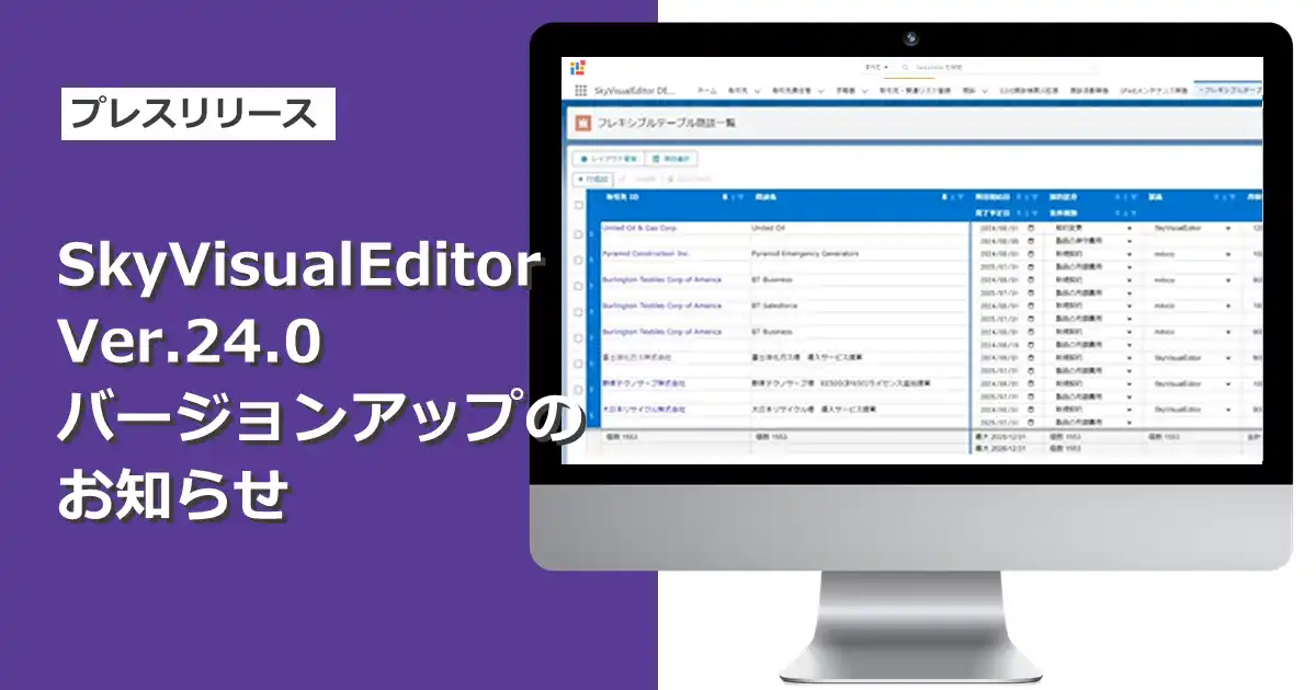 【テラスカイ】 「SkyVisualEditor」Ver.24.0をリリース