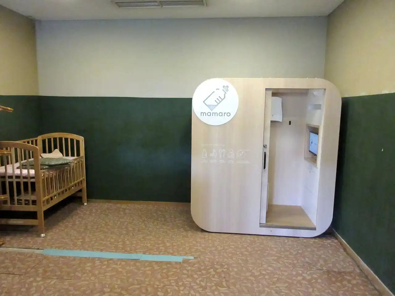 【Trim株式会社】 設置型ベビーケアルーム「mamaro」を　「真岡いがしら温泉 おふろcafe いちごの湯」に設置しました！