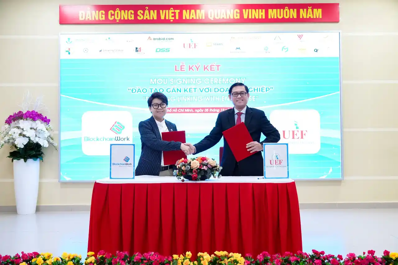 【BlockchainWork Joint Stock Company】 日本資本のBlockchainWork社とホーチミン市経済金融大学（UEF）、デジタル時代に向けたBlockchain・Web 3.0・AI人材育成に関するMOUを締結