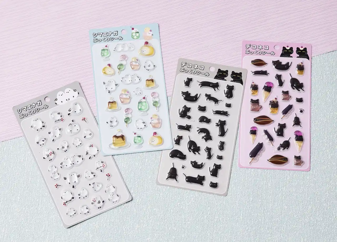 【株式会社ニトリホールディングス】 【ニトリ デコホーム】「ぷっくりシール」を販売開始！人気のキャラクター、デコネコ・シマエナガ柄を店舗・ニトリネットで発売します。