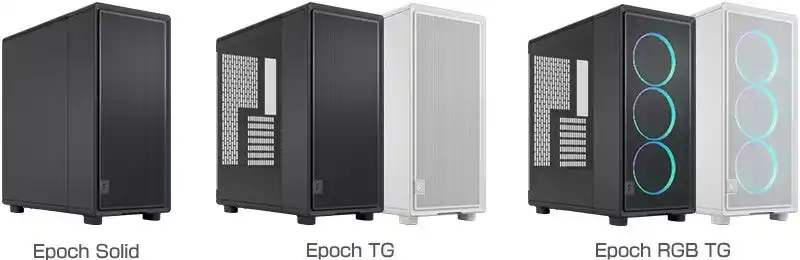 【株式会社 アスク】 Fractal Design社製、洗練されたクリーンなデザインと高いエアフローを実現するミドルタワー型PCケース「Epoch」シリーズを発表