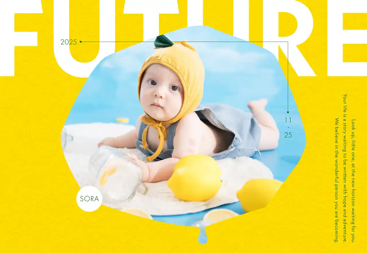 【有限会社三景スタジオ】 【写真工房ぱれっと】はじめての記念写真を日常に。ベビー・七五三撮影限定特典、非売品『アートボード』に待望の新デザイン5種が追加！