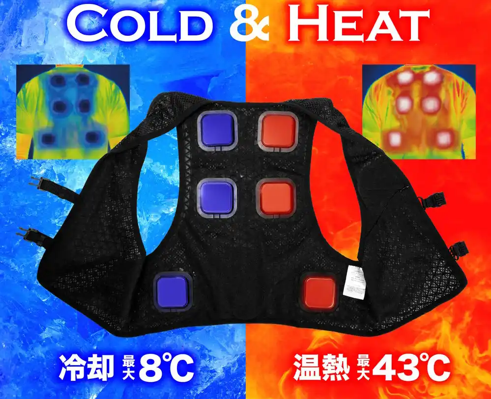 釣り業界初！！最新技術導入の”DRESS ULTIMATEペルチェベスト Cold & Heat” 猛暑の夏/極寒の冬の救世主登場！驚愕の 瞬間冷却＆発熱性能！