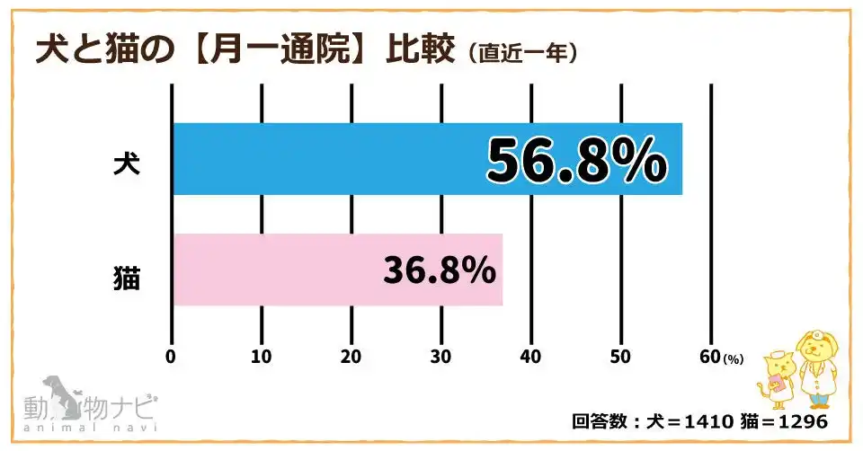 ペット業界必見！犬は予防医療が習慣化、猫は通院ストレスが課題──動物ナビユーザー2,706名調査